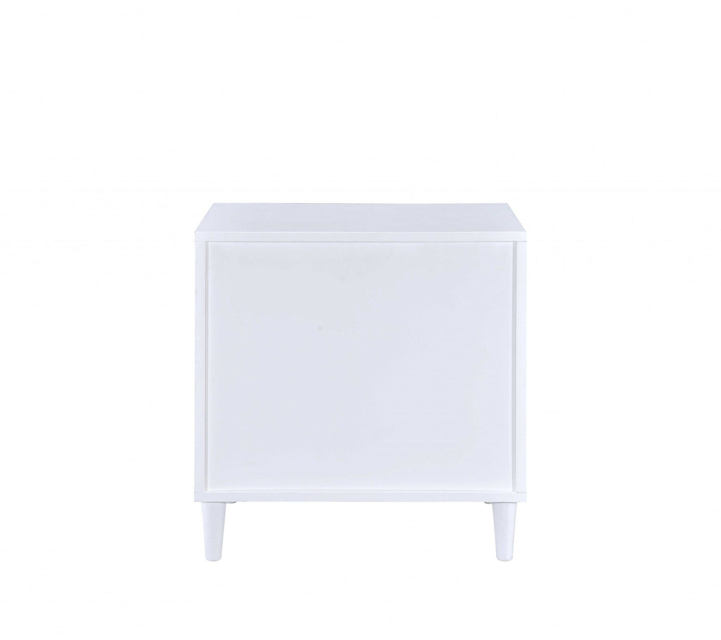 Vanouva 3-Drawer Nightstand – White Frame with Weathered Oak Drawers - Vanouva